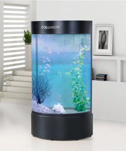 Oceanson DHH680 60cm Tall Half Round Aquarium with Base for Sale Canada