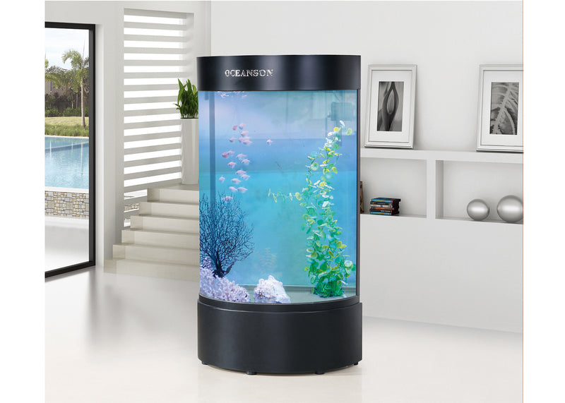 Oceanson DHH680 60cm Tall Half Round Aquarium with Base for Sale Canada