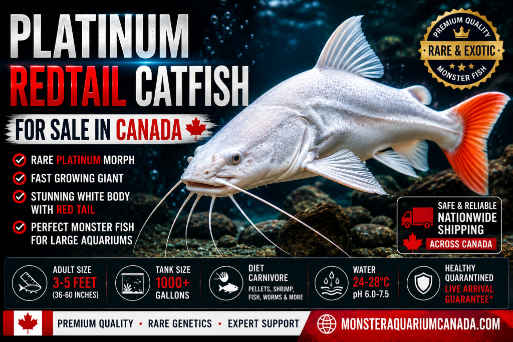 Platinum Redtail Catfish for Sale in Canada (2026 Guide)