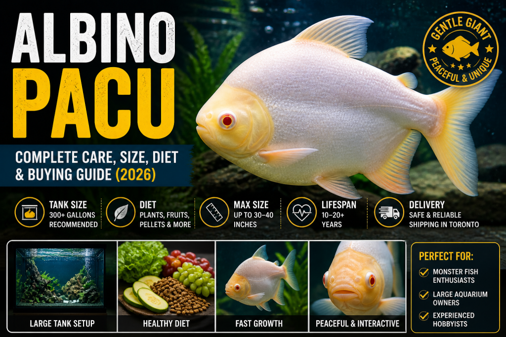Albino Pacu: Complete Care, Size, Diet & Buying Guide (2026)