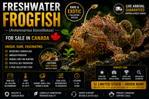 FRESHWATER FROGFISH (Antennarius biocellatus) for Sale in Canada