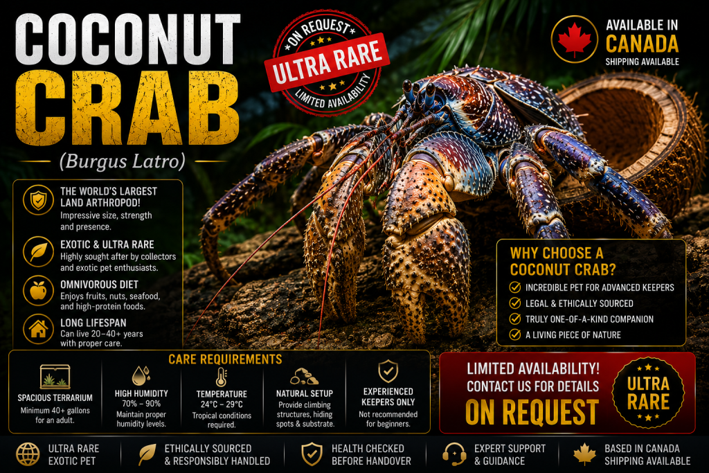 COCONUT CRAB (Birgus latro) – The World's Largest Land Crab