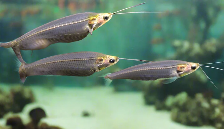 Glass Catfish (Kryptopterus bicirrhis) for Sale Canada | Transparent Ghost Catfish